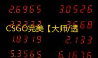 CSGO完美【大师/透视/自瞄/仅支持完美/过玄武磐石】辅助